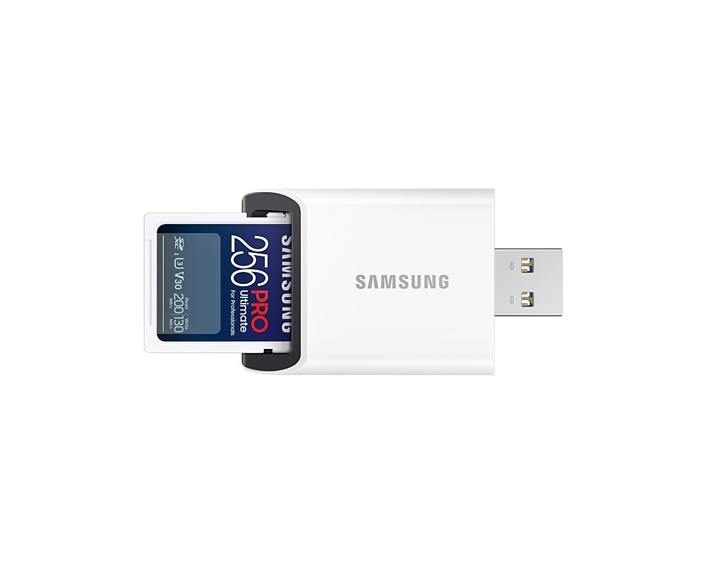 Флаш карта Samsung 256GB SD Card PRO Ultimate with USB Reader 5