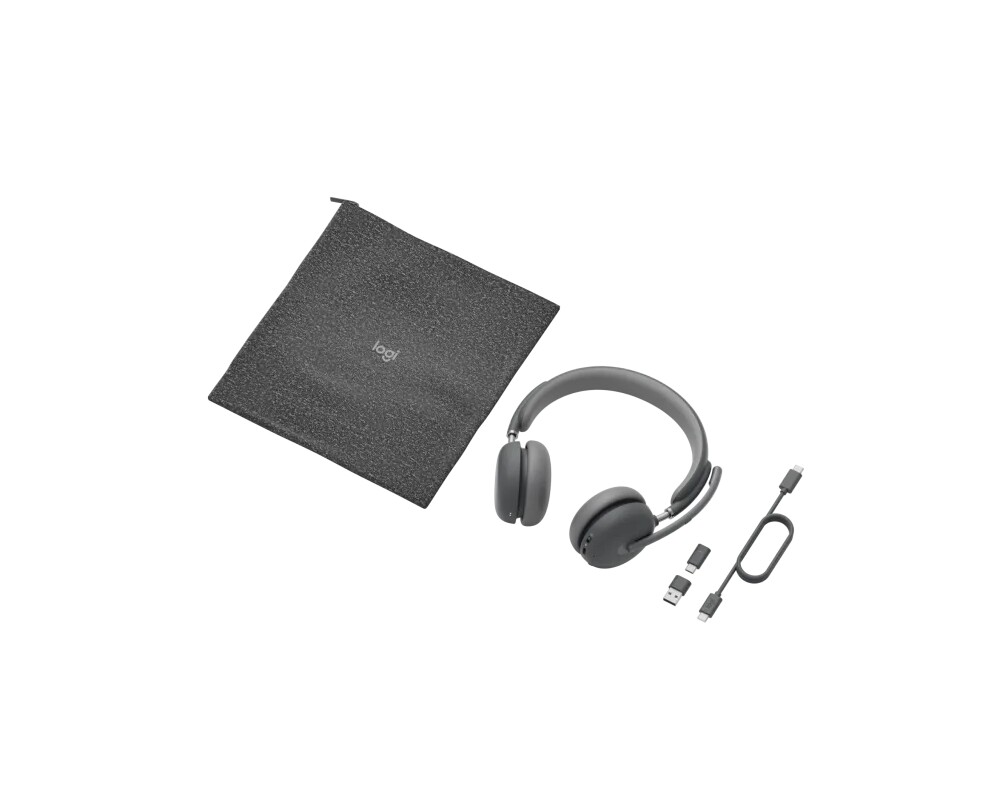 Слушалки LOGITECH Zone Wireless 2 UC - GRAPHITE 9