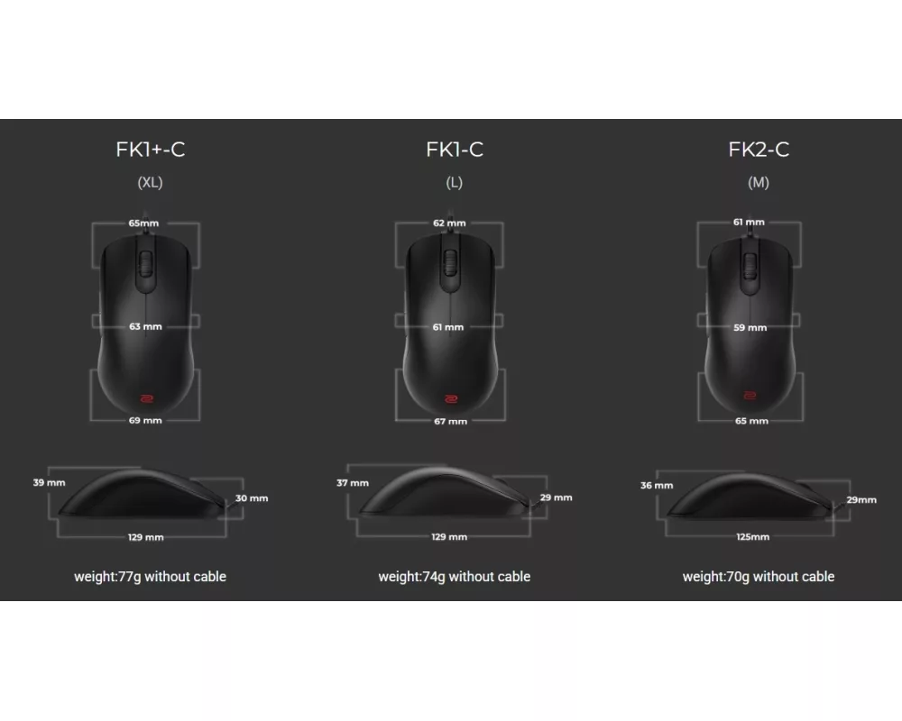 Мишка BenQ ZOWIE FK2-C Mouse for Esports 2