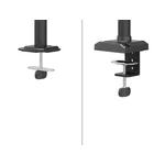 Стойка Neomounts Nero Double Flat Screen Desk Mount (phone holder+Quick-fix clamp/grommet) 14