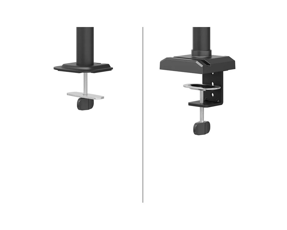 Стойка Neomounts Nero Double Flat Screen Desk Mount (phone holder+Quick-fix clamp/grommet) 14