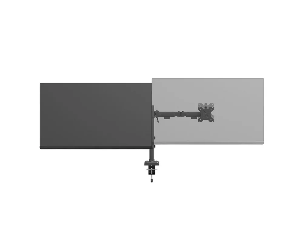 Стойка Neomounts Nero Double Flat Screen Desk Mount (phone holder+Quick-fix clamp/grommet) 6
