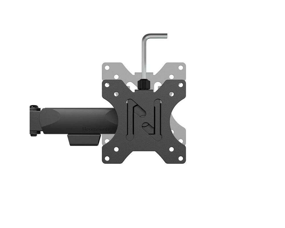 Стойка Neomounts Nero Double Flat Screen Desk Mount (phone holder+Quick-fix clamp/grommet) 7