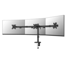  Neomounts Nero Triple Flat Screen Desk Mount  (phone holder+Quick-fix clamp/grommet) 808494 DS60-600BL3 на топ цена - PIC.bg
