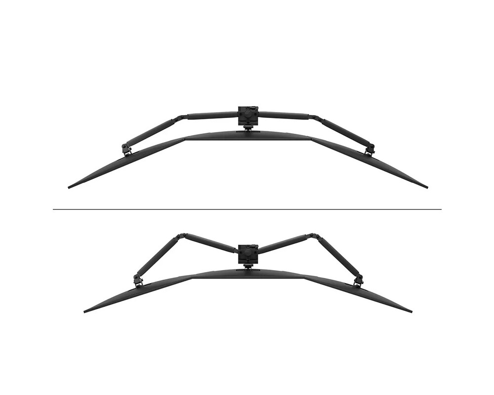 Стойка Neomounts Nero Triple Flat Screen Desk Mount  (phone holder+Quick-fix clamp/grommet) 9