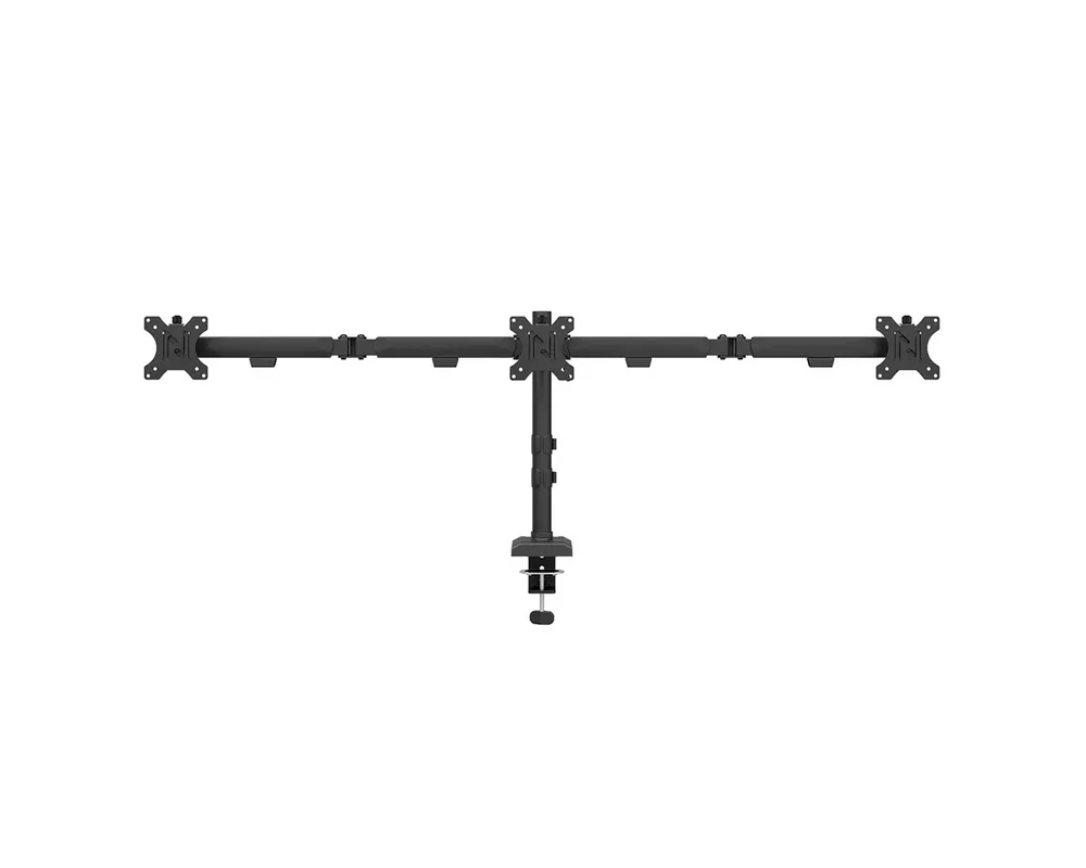 Стойка Neomounts Nero Triple Flat Screen Desk Mount (phone holder+Quick-fix clamp/grommet) 3