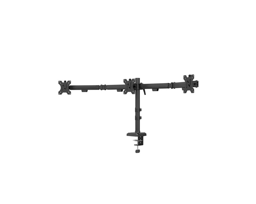 Стойка Neomounts Nero Triple Flat Screen Desk Mount  (phone holder+Quick-fix clamp/grommet) 2