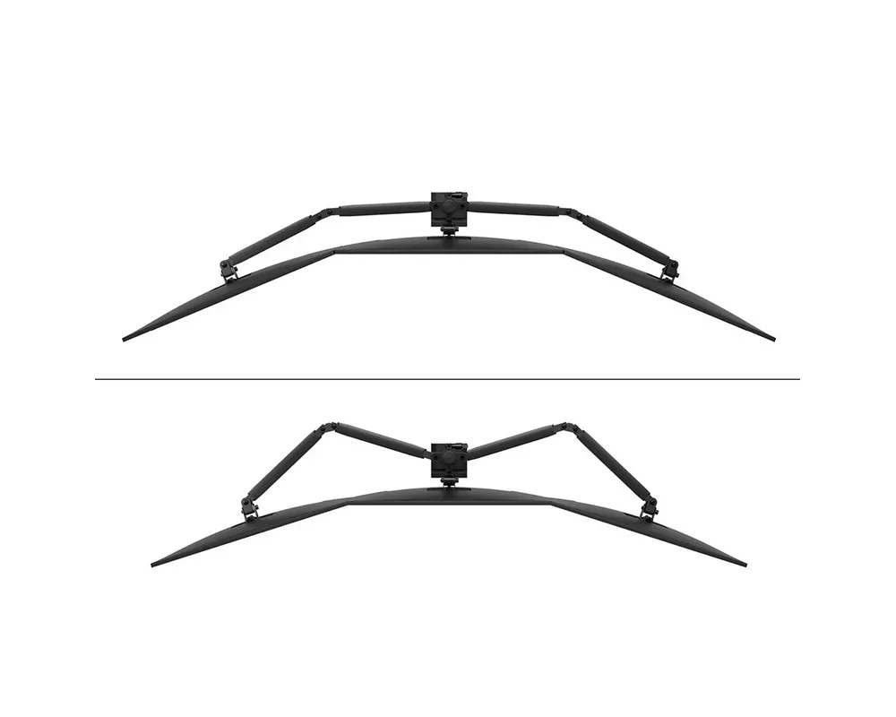 Стойка Neomounts Nero Triple Flat Screen Desk Mount (phone holder+Quick-fix clamp/grommet) 9