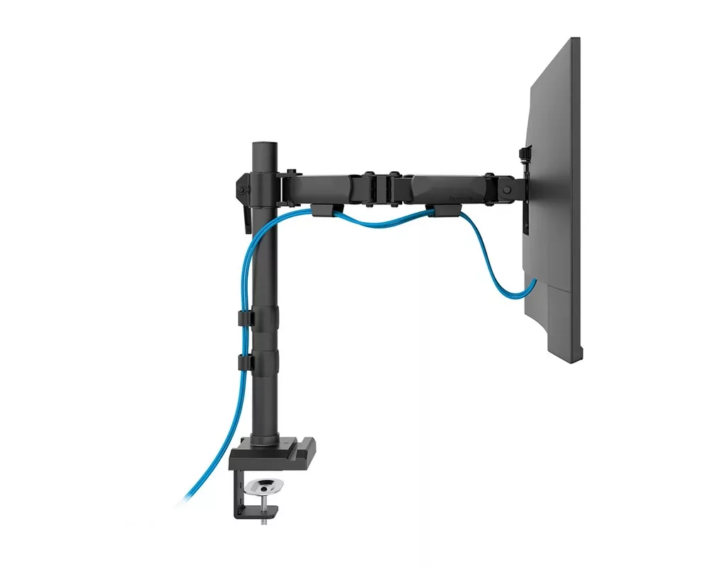 Стойка Neomounts Nero Single Flat Screen Desk Mount (phone holder+Quick-fix clamp/grommet) 10