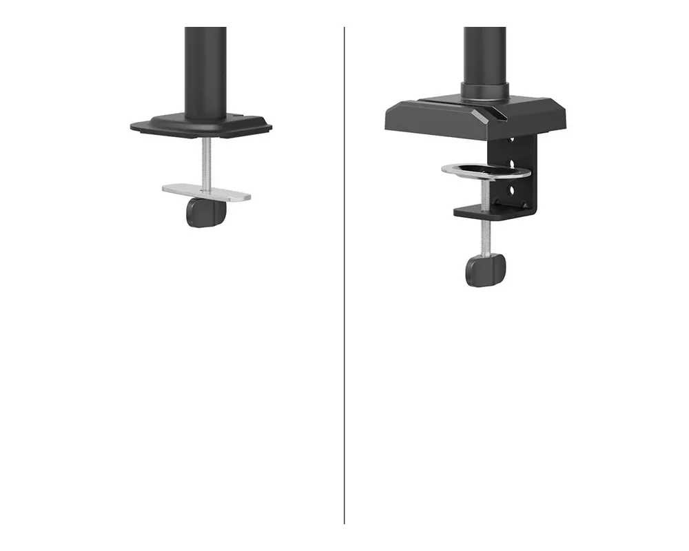 Стойка Neomounts Nero Single Flat Screen Desk Mount (phone holder+Quick-fix clamp/grommet) 12