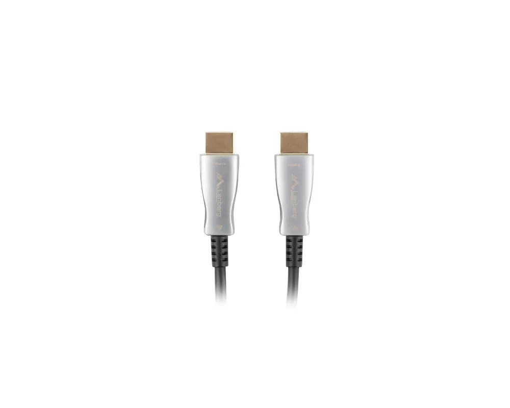Кабел Lanberg HDMI M/M v2.0 cable 100m optical black aoc 2