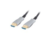 <span>Кабел</span> Lanberg HDMI M/M v2.0 cable 50m optical black aoc <span class='catalog-num-in-name'>CA-HDMI-20FB-0500-BK</span> - 