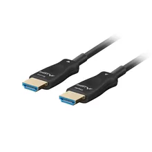  Lanberg HDMI M/M v2.1 cable 100m optical black aoc 809011 CA-HDMI-30FB-1000-BK на топ цена - PIC.bg