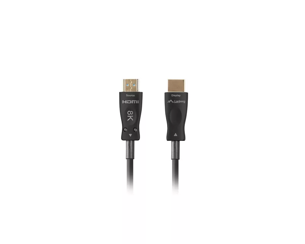 Кабел Lanberg HDMI M/M v2.1 cable 40m optical black aoc 2