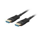 <span>Кабел</span> Lanberg HDMI M/M v2.1 cable 40m optical black aoc <span class='catalog-num-in-name'>CA-HDMI-30FB-0400-BK</span> - 