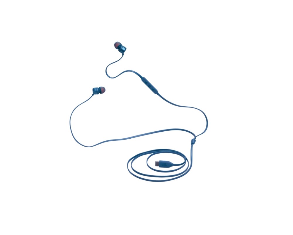 Слушалки JBL T310C BLU USB-C In-ear headphones 7