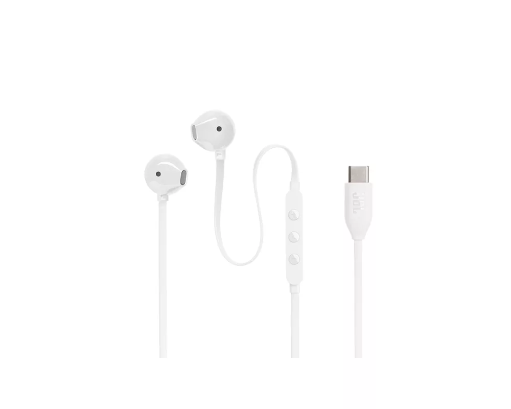 Слушалки JBL T305C WHT USB-C In-ear headphones 3