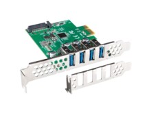  Lanberg pci express x1 card->4x USB-A 3.1 gen1 low profile 809356 PCE-US3-004 на топ цена - PIC.bg
