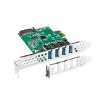 <span>Мрежова карта</span> Lanberg pci express x1 card->4x USB-A 3.1 gen1 low profile <span class='catalog-num-in-name'>PCE-US3-004</span> - 