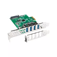 Lanberg pci express x1 card->4x USB-A 3.1 gen1 low profile 809356 PCE-US3-004 на топ цена - PIC.bg