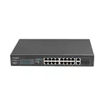 Switch (Комутатор) Lanberg switch 16x 100mb poe+/2x 1GB/1x sfp rack 19" unmanaged gigabit ethernet 250w 3