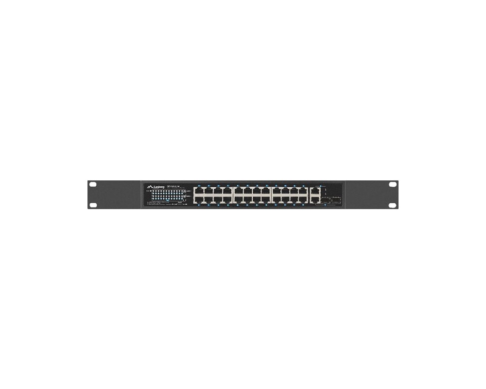 Switch (Комутатор) Lanberg switch 24x 100mb poe+/2x combo rack 19" gigabit ethernet 360w v2 7