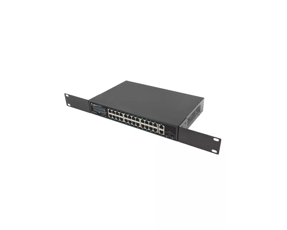 Switch (Комутатор) Lanberg switch 24x 1GB poe+/2x GB 2x sfp rack 19" gigabit ethernet 360w 5