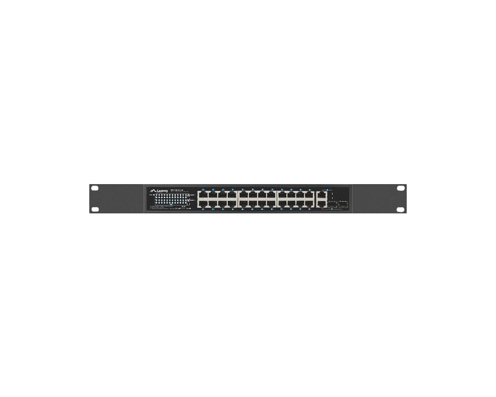 Switch (Комутатор) Lanberg Switch 24 x 100MB POE+/2 x Combo Rack 19" Gigabit Ethernet 4
