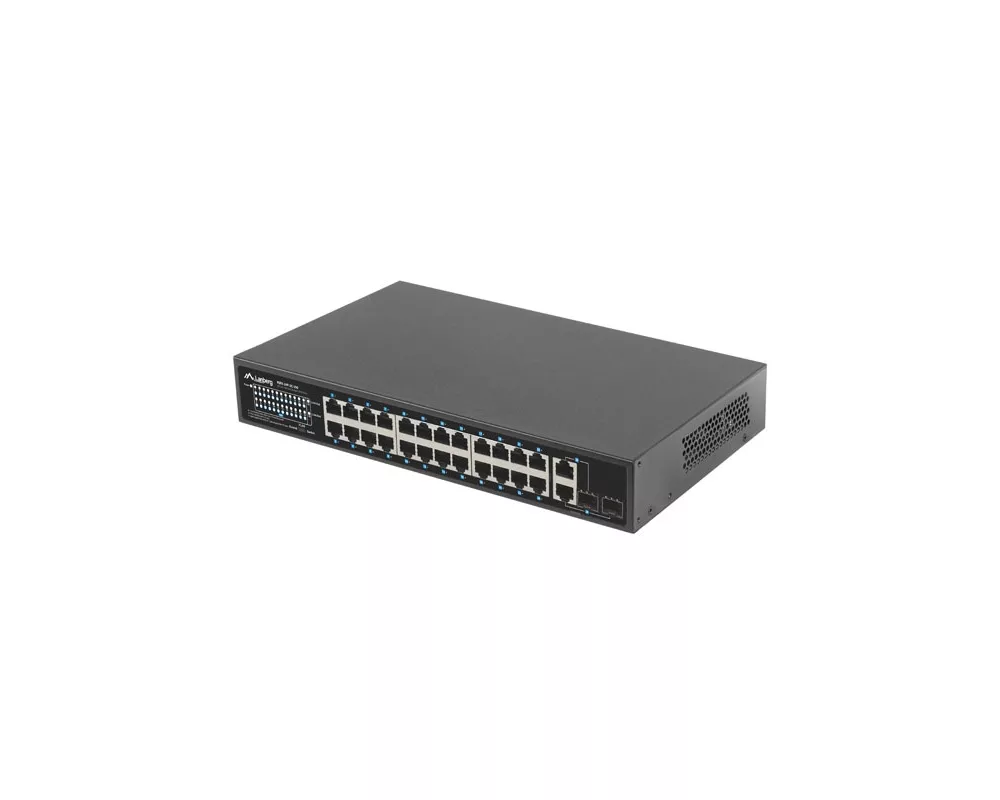 Switch (Комутатор) Lanberg Switch 24 x 100MB POE+/2 x Combo Rack 19" Gigabit Ethernet 5