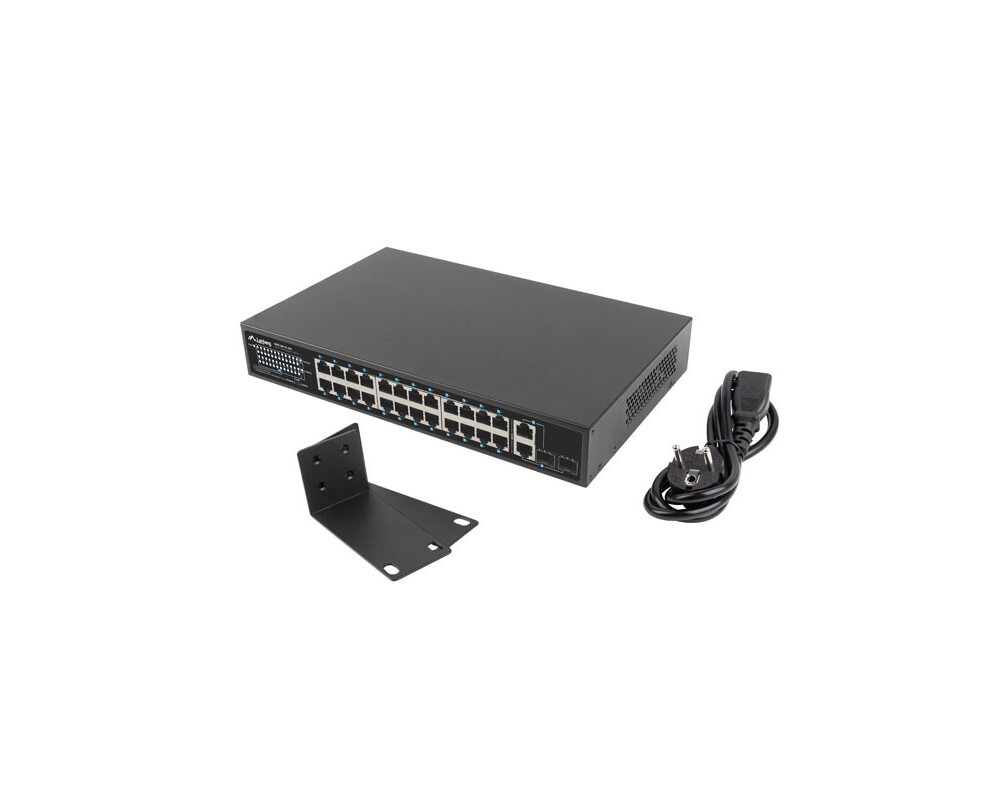 Switch (Комутатор) Lanberg Switch 24 x 100MB POE+/2 x Combo Rack 19" Gigabit Ethernet 2