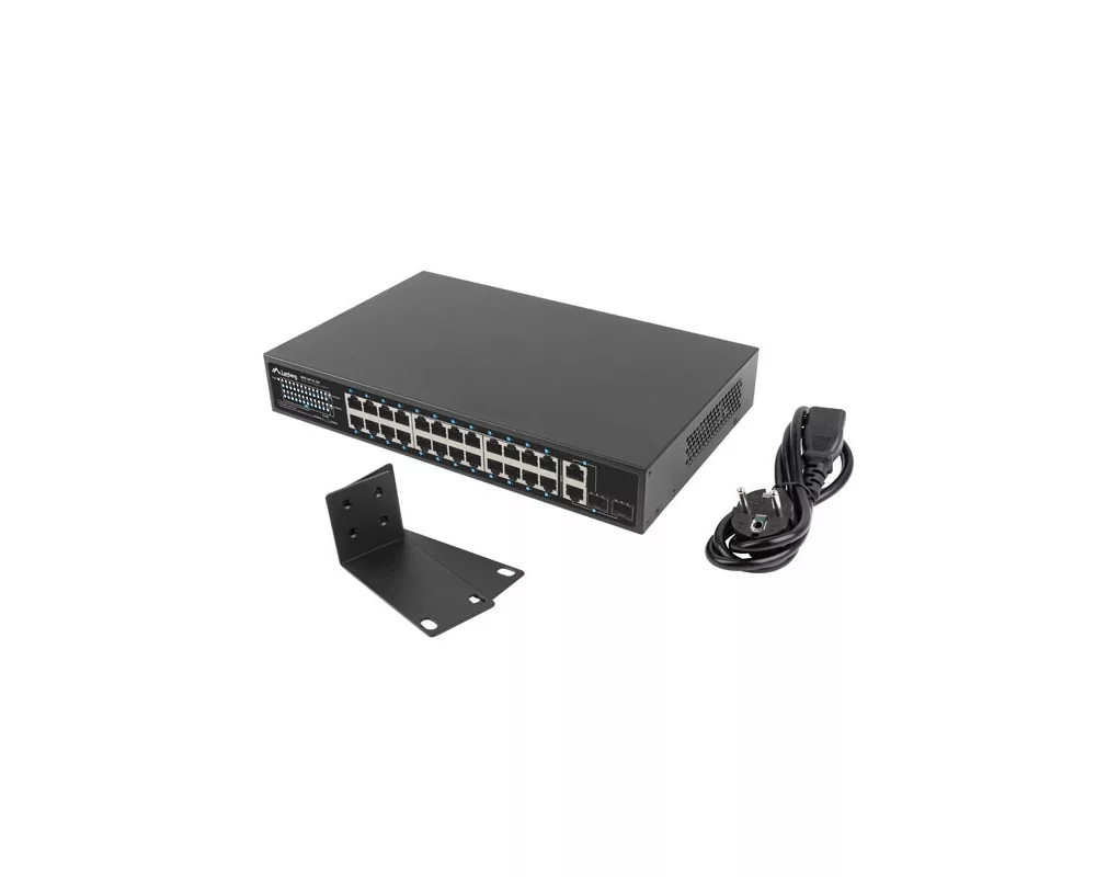 Switch (Комутатор) Lanberg Switch 24 x 100MB POE+/2 x Combo Rack 19" Gigabit Ethernet 2
