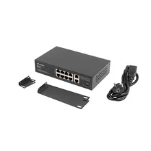  Lanberg switch 8x 100mb poe+/2x 1GB unmanaged rack 10"/19" gigabit ethernet 120w 809564 RSFE-8P-2GE-120 на топ цена - PIC.bg