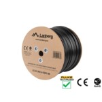 <span>Кабел</span> Lanberg LAN cable CAT.5e utp 305m solid outdoor gel-filled cu black fluke passed <span class='catalog-num-in-name'>LCU5-30CU-0305-BK</span> - 