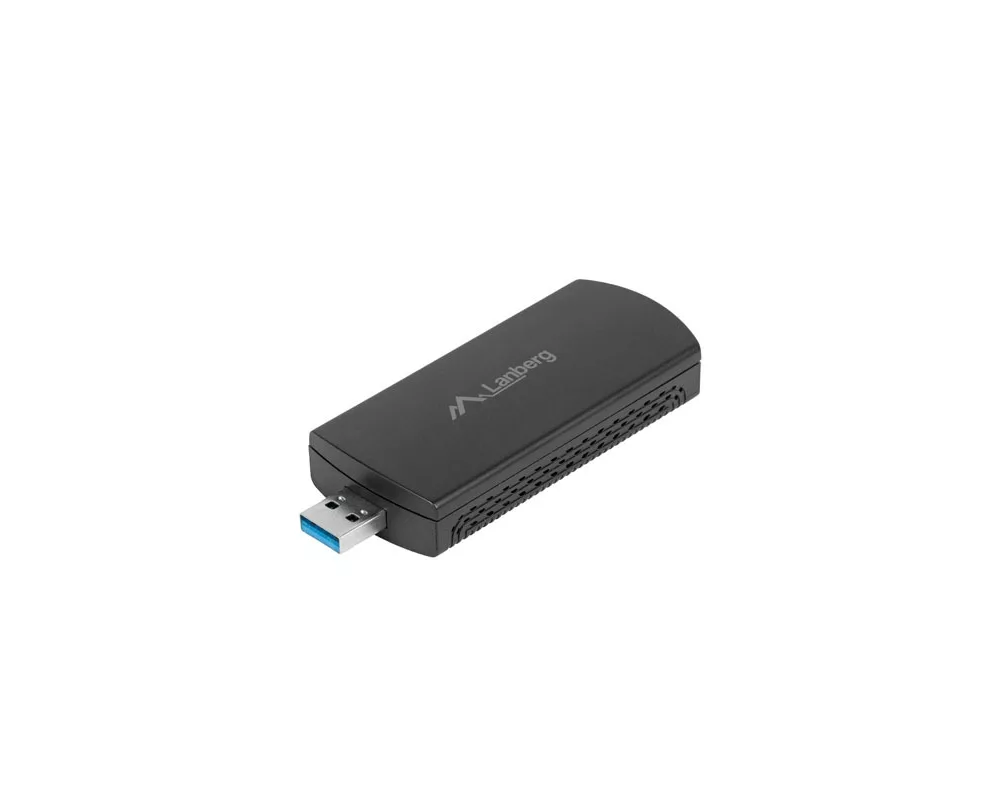 Мрежова карта Lanberg USB adapter wireless network card nc-3000-wi ax3000 tri-band 2x internal antennas 2