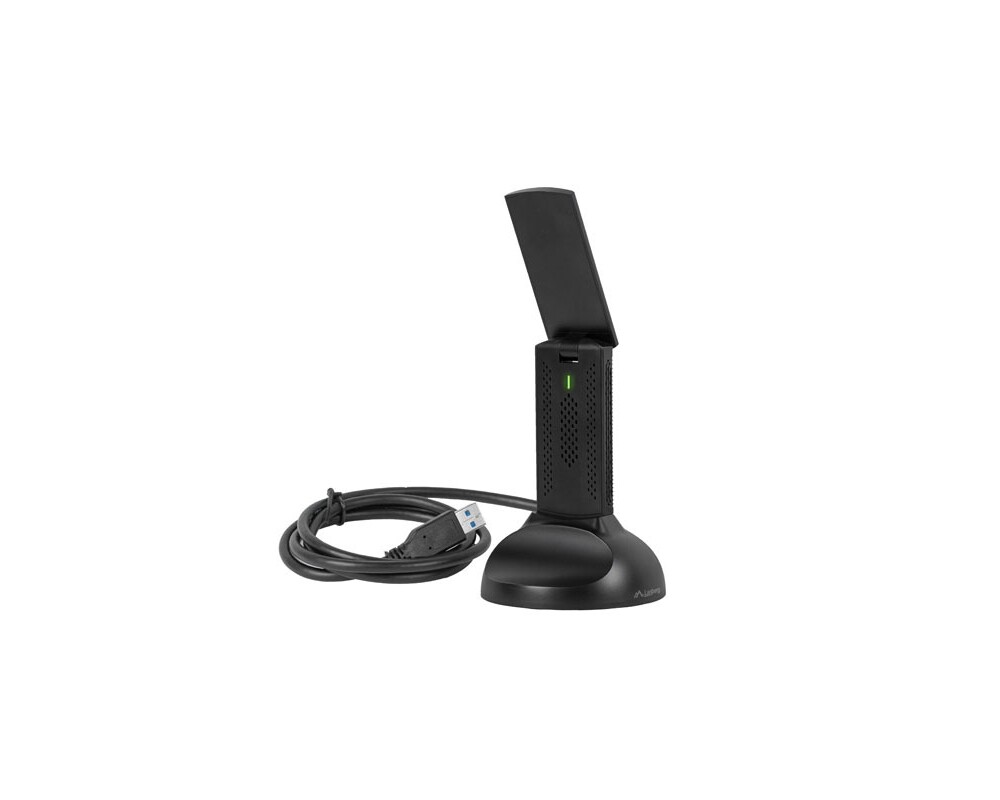Мрежова карта Lanberg USB adapter wireless network card nc-3000-wi ax3000 tri-band 2x internal antennas 8