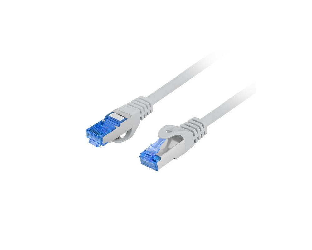 Мрежов кабел Lanberg patchcord CAT.6a s/ftp lszh cca 1.5m grey fluke passed 2
