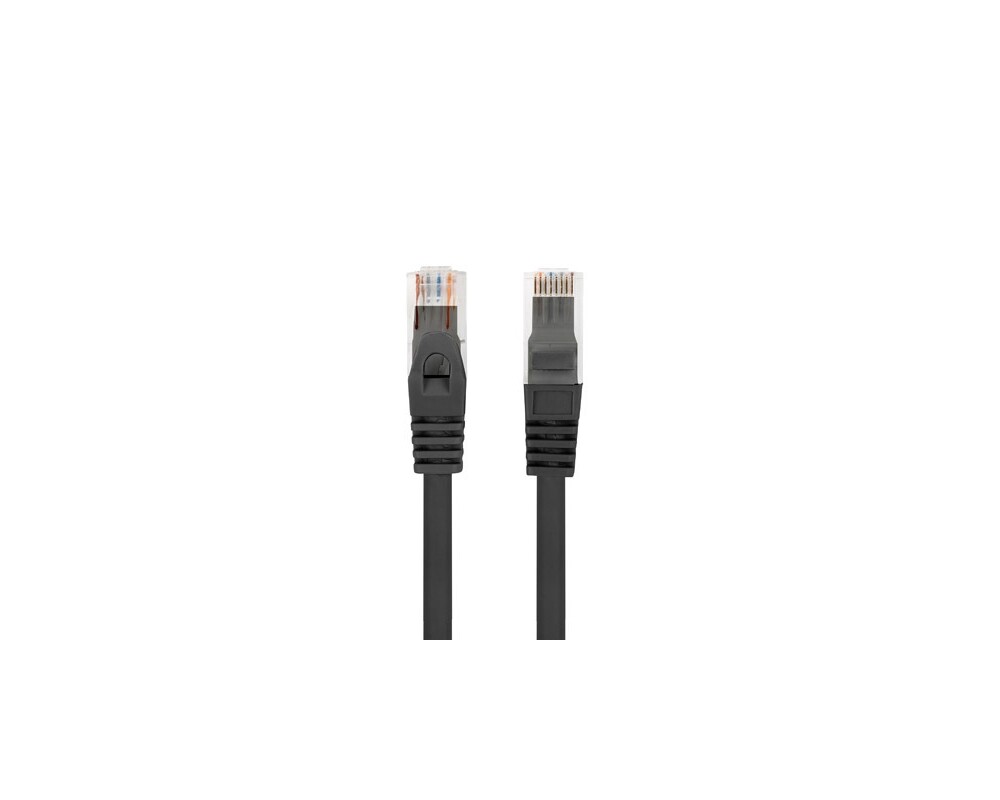 Мрежов кабел Lanberg patchcord CAT.6 utp lszh cu 1m black fluke passed 3
