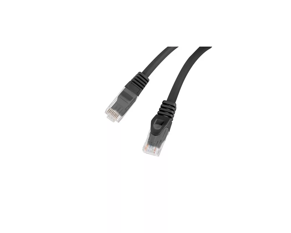 Мрежов кабел Lanberg patchcord CAT.6 utp lszh cu 1m black fluke passed 2