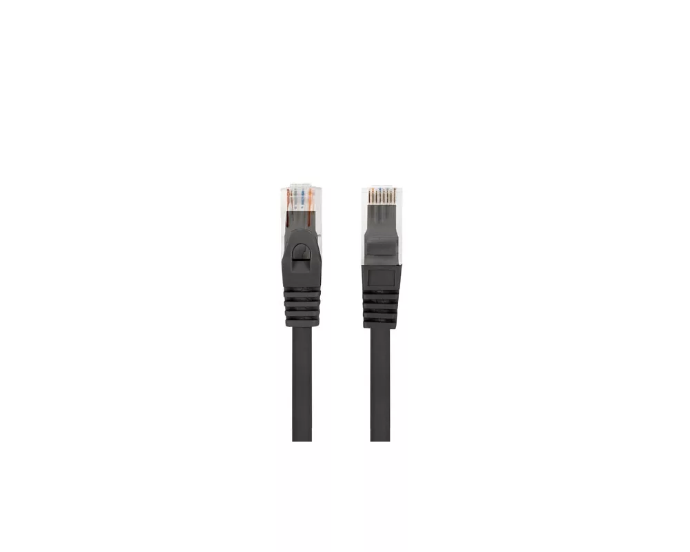 Мрежов кабел Lanberg patchcord CAT.6 utp lszh cu 0.5m black fluke passed 2