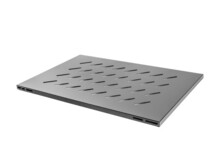  Lanberg 19&quot; fixed shelf for open rack 800mm 1U/480.5x580mm max load capacity up to 120kg black 810307 AK-1015-B на топ цена - PIC.bg