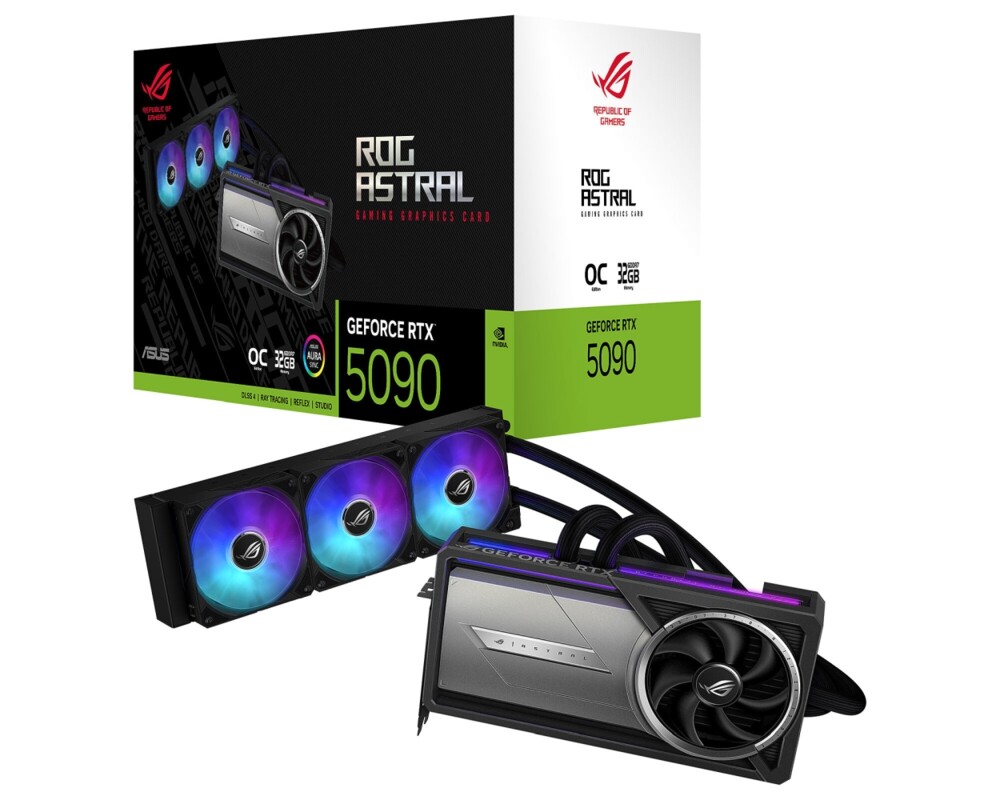 Видеокарта ASUS ROG Astral LC RTX 5090 OC 32GB GDDR7 17