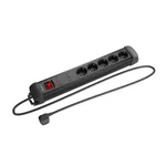 <span>Разклонител</span> Lanberg surge protector sp1 5m 5x schuko outlets black <span class='catalog-num-in-name'>SP1-05F-0500-BK</span> - 