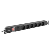  Lanberg power distribution unit (pdu) 19" 1U 16a 6x french outlets 2m black 811958 PDU-06E-0200-BK на топ цена - PIC.bg