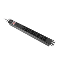  Lanberg power distribution unit (pdu) 19" 1U 16a 2m 8x iec c13 sockets black c20 811959 PDU-08I-0200-C20-BK на топ цена - PIC.bg
