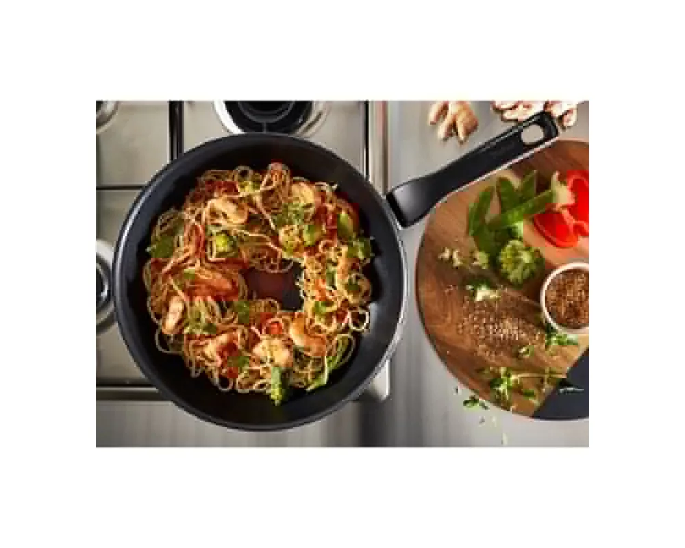 Съд за готвене Tefal C3841953 Wok28 Opium Pe Xl Intense Black 4