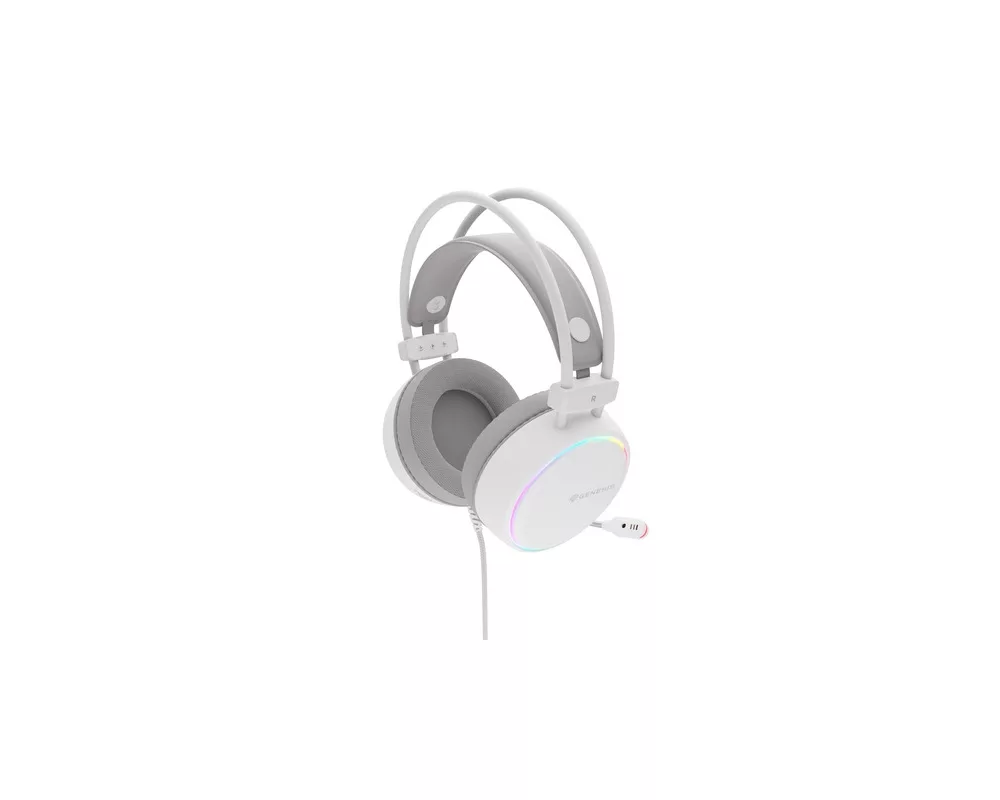 Слушалки Genesis Headset Neon 613 G2 With Microphone RGB Illumination White 7
