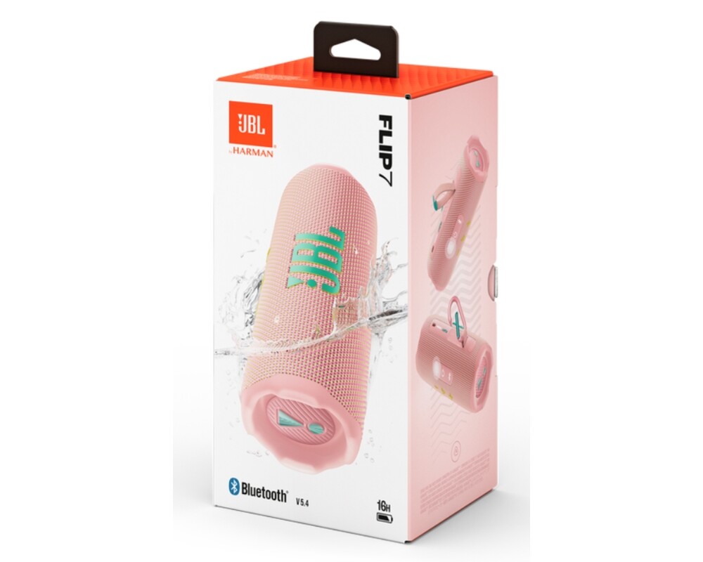 Тонколони JBL FLIP7 PINK Portable waterproof and drop-proof speaker 6