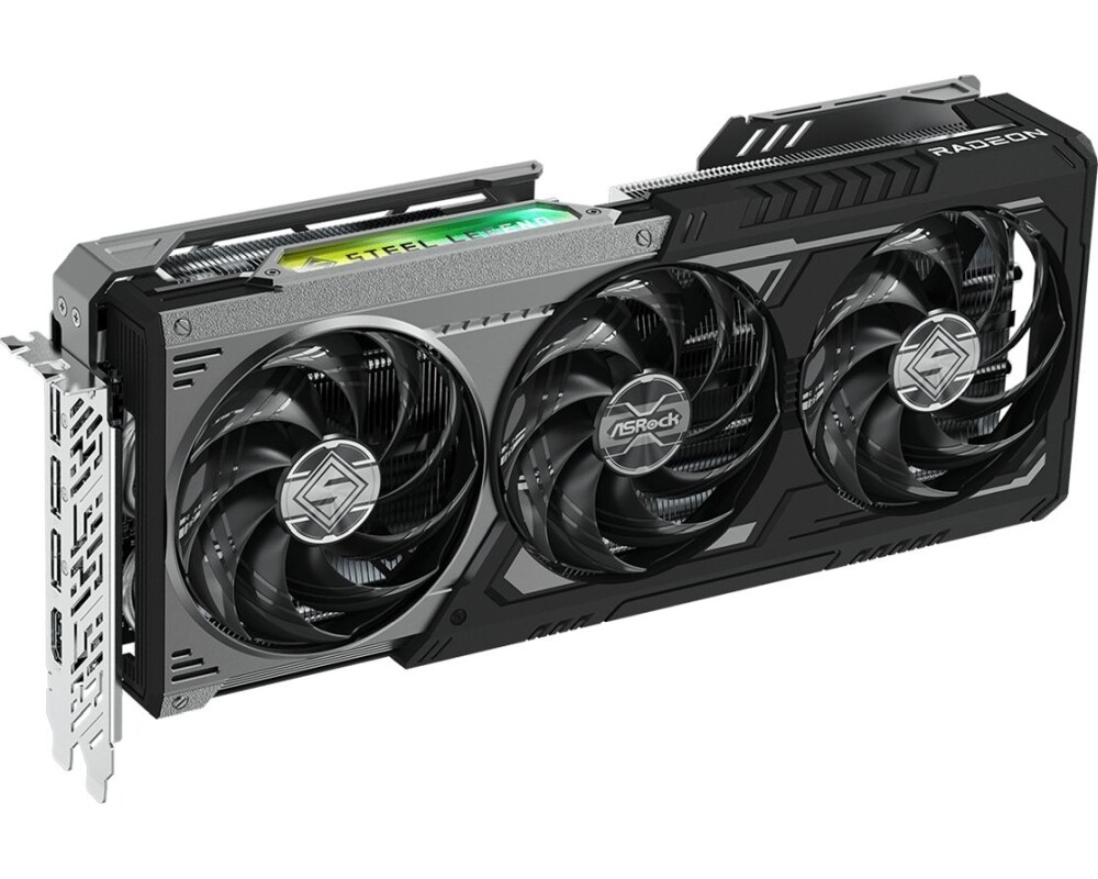 Видеокарта ASROCK AMD Radeon RX 9070 XT Steel Legend Dark 16GB GDDR6 19