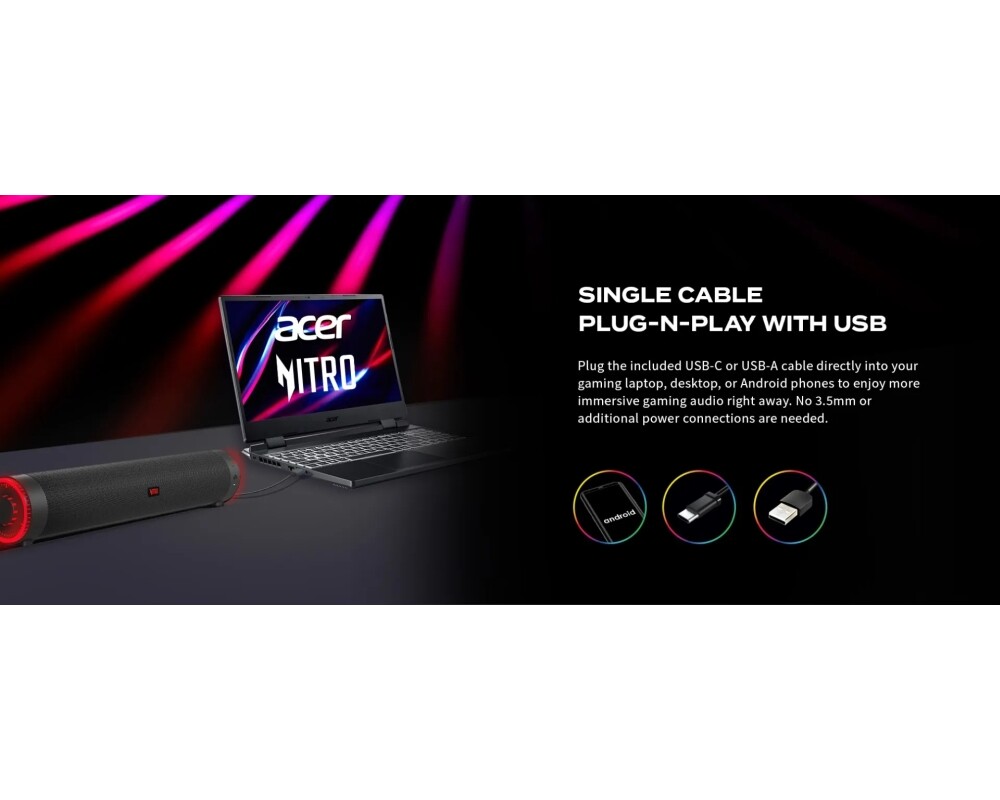 Тонколони Acer Nitro Gaming Soundbar 2