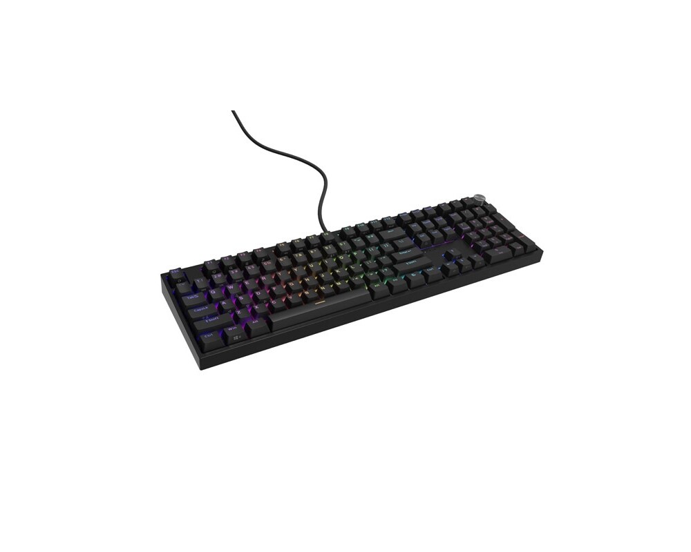 Клавиатура Genesis Mechanical Gaming Keyboard Thor 404 Black RGB Backlight Gateron Yellow Pro 5